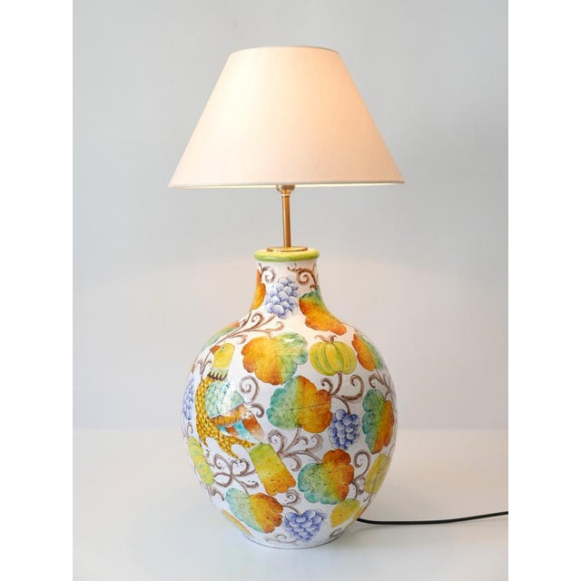 Large Mid-Century Modern Ceramic Table Lamp by Romano Innocenti, Italy, 1960s For Sale - Image 6 of 18
