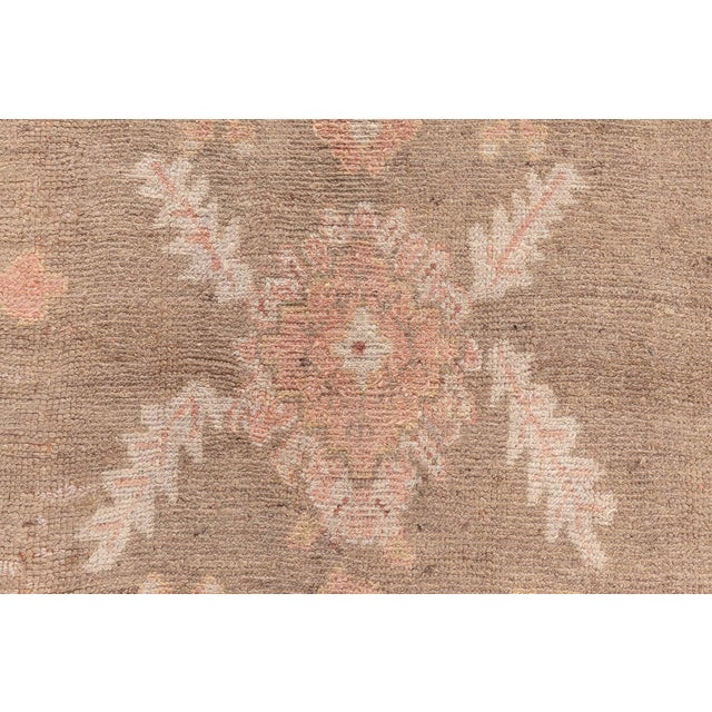 Antique Turkish Oushak Rug For Sale - Image 12 of 13