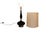 Mid Century Hollywood Regency Black Ceramic Chrome Table Lamp For Sale In Baltimore - Image 6 of 10