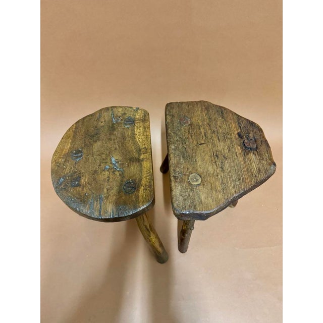 Antique Savoyard Stools, 1920, Set of 2 For Sale - Image 4 of 6
