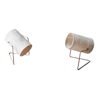 Fibreglass Table Lamps, Set of 2 For Sale