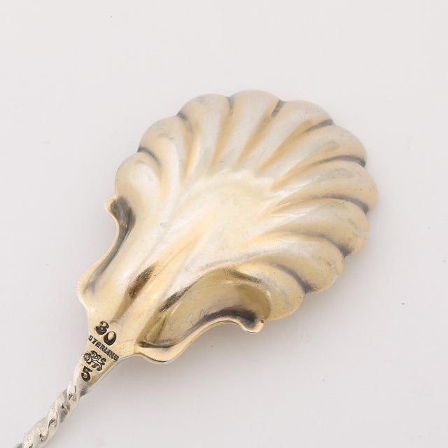 Arts & Crafts Movement Sterling Serving Spoon Signed Whiting Manufacturing For Sale In New York - Image 6 of 9