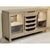 This piece is built from light-finished maple with a clean, contemporary profile and short squared legs. The center...
