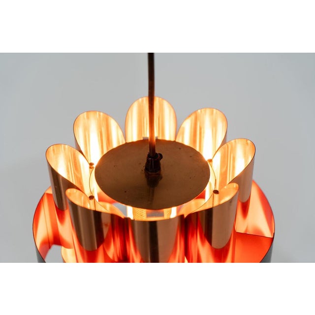 Black Copper Pendant Light by Werner Schou For Sale - Image 8 of 12
