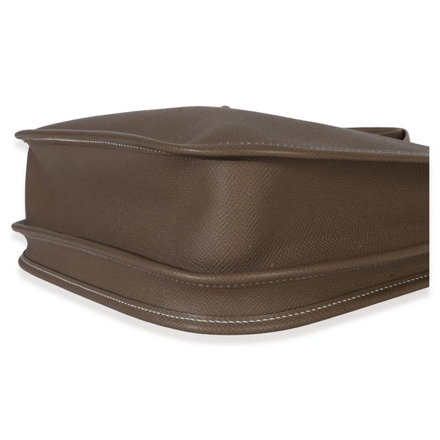 Animal Skin Etoupe Epsom Evelyne III PM 29 PHW For Sale - Image 7 of 8