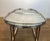 Neoclassical style coffee table in silver metal with antique mirror top For Sale - Image 10 of 12