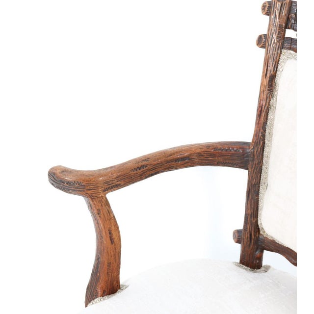 Walnut Black Forest Armchair by Matthijs Horrix for Horrix the Hague, 1880s For Sale - Image 13 of 15