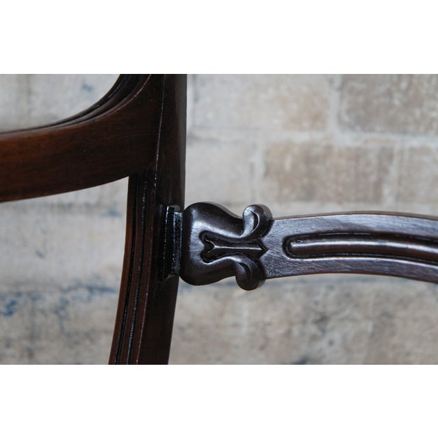 Antique Early 19th C. English Regency Mahogany Commode Arm Chair For Sale - Image 6 of 18