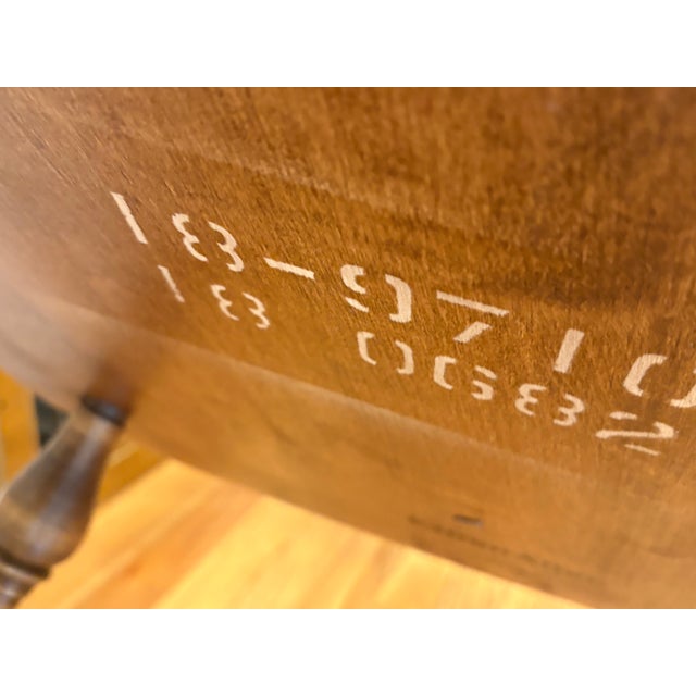 Brown Ethan Allen Windsor Bowback Rocking Chair in Nutmeg For Sale - Image 8 of 10
