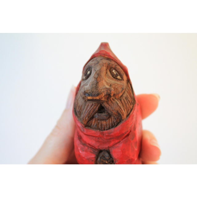 Vintage Hand Carved Wood Folk Art Figurines S/6 For Sale - Image 12 of 14