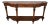 Italian Marble Top Inlaid Olivewood Console Table For Sale