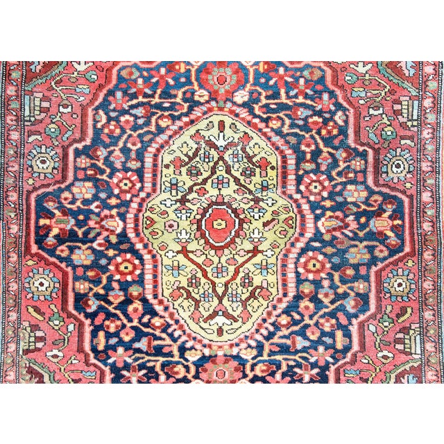 Rose Early 20th Century Persian Sarouk Farahan Rug For Sale - Image 8 of 16