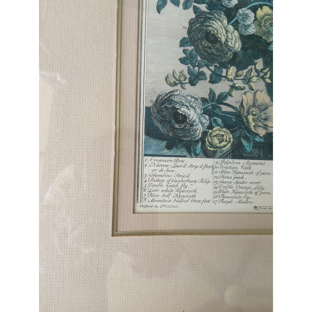 Vintage Robert Furber May Botanical Calendar Print, Framed For Sale In Savannah - Image 6 of 12