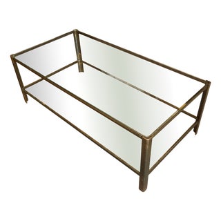 Large Vintage Coffee Table by Jacques Théophile Lepelletier, 1960s For Sale