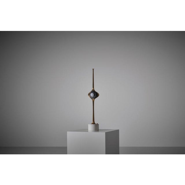 Metal Cobra Table Lamp in Brass by Angelo Lelii for Arredoluce, Italy, 1962 For Sale - Image 7 of 15