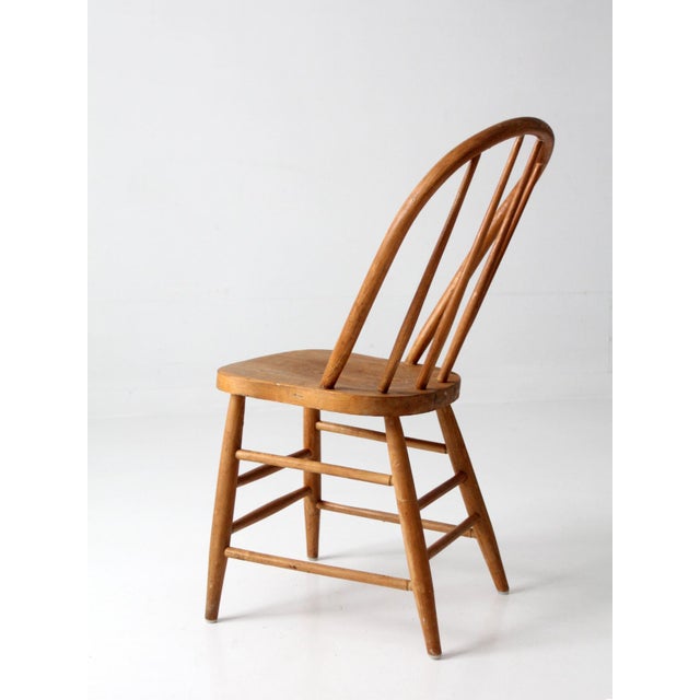 Antique Windsor Style Bow Back Dining Chair For Sale - Image 9 of 14