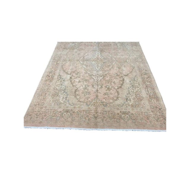 1950s Old Persian Tabriz Area Rug 8 X 11 For Sale - Image 10 of 12