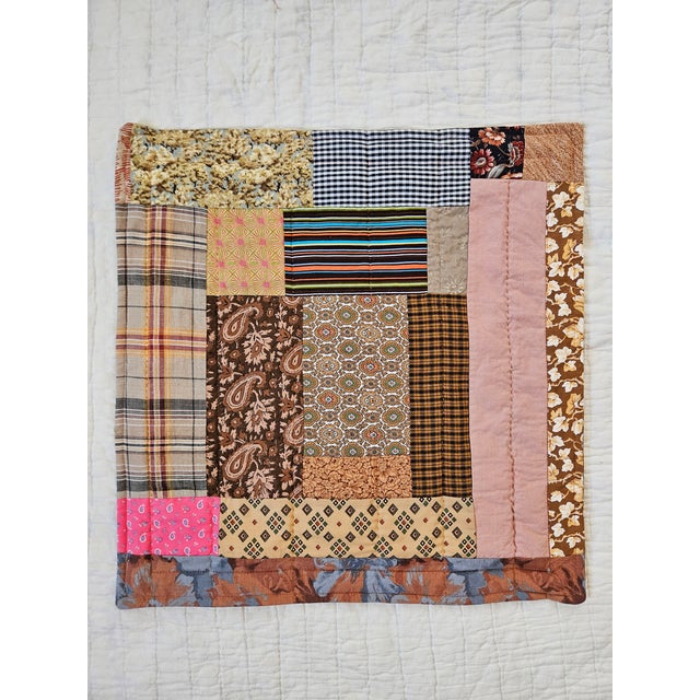 Children's Boho Hand Quilted Pillow For Sale - Image 3 of 3