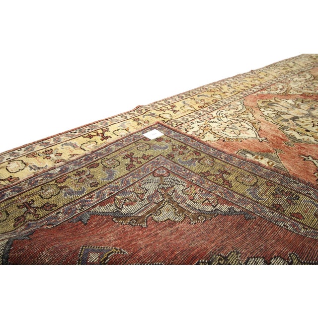 Vintage Turkish Oushak Rug - 04'09 X 11'10 For Sale In Dallas - Image 6 of 8