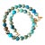18” Ocean Jasper Beaded Necklace With Gold Tone Adjustable Clasp by Matthew Izzo For Sale