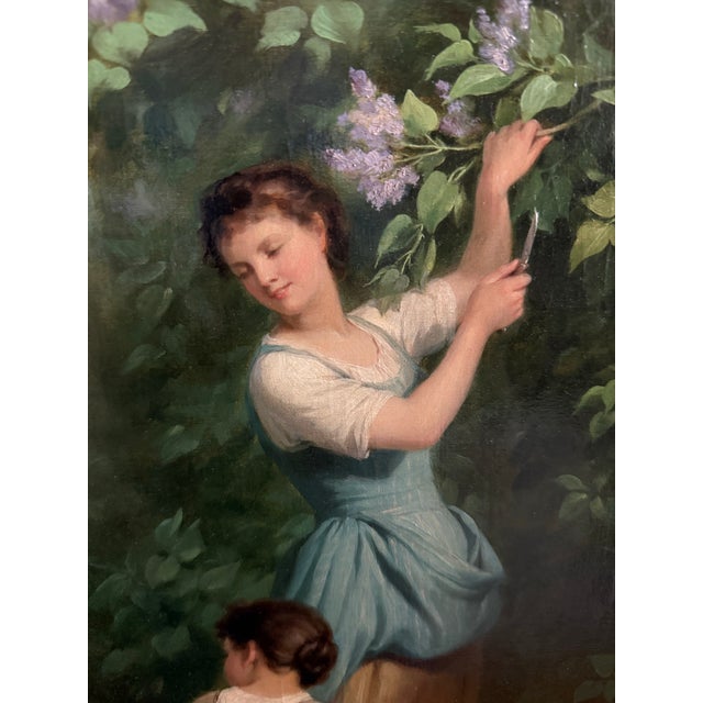 Mid 19th Century Original French Oil Painting by Fritz Zuber-Huber (1822-1896) For Sale - Image 10 of 12