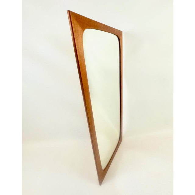 Mid-Century German Wall Mirror in Teak, 1970s, in Flawless conditions. Designed 1970 to 1979