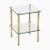 Brass and Glass 2-Tier Side Table or Nightstand from Maison Jansen, France, 1970s For Sale - Image 14 of 14
