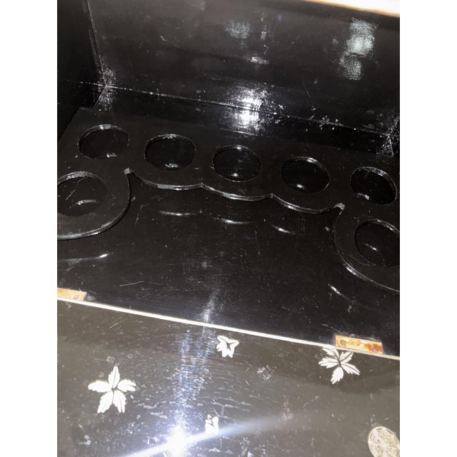 Black Antique Chinese Mobile Bar, 1900 For Sale - Image 8 of 17
