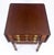 Solid flame Mahogany Turned Legs 3 Drawer Drop Leaf Sewing Stand Cabinet MINT For Sale - Image 6 of 13