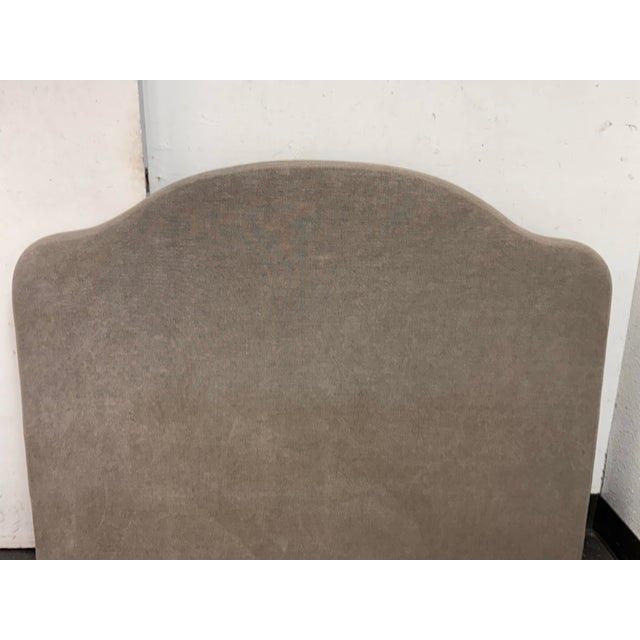Queen Size Custom Design Sage Linen Headboard For Sale In San Francisco - Image 6 of 12