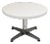 Vintage Side Table in White Formica, Aluminium & Chome-Plated Steel, 1960s For Sale