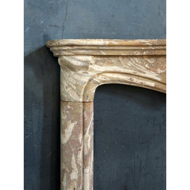 Mid 18th Century Louis XV Sarrancolin Framboise Marble Mantle For Sale - Image 5 of 11