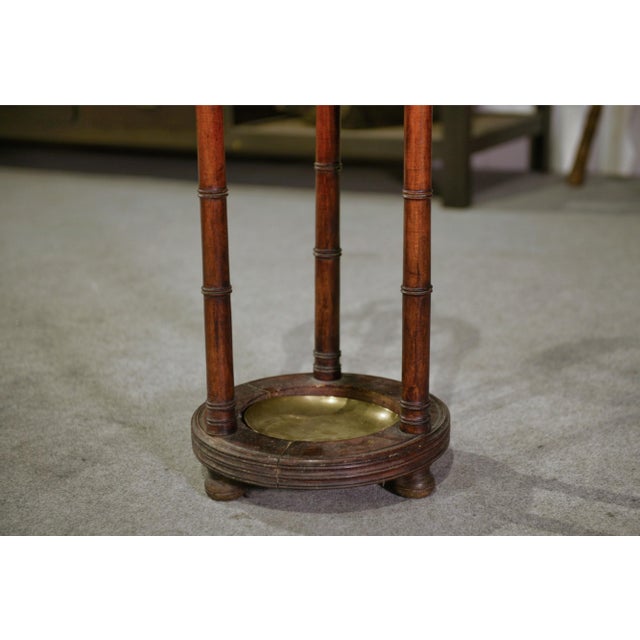 Beechwood Umbrella Stand with Faux Bamboo Finish, 1930s For Sale - Image 4 of 6