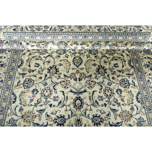Hand-Knotted Kashan Cork and Wool Rug, 2000s For Sale - Image 10 of 13