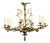 Rococo Style, Leaf and Vine Chandelier, Dore Bronze, Italy, 1920s For Sale