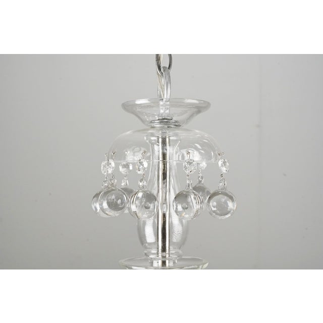Mid 20th Century Restored Clear Crystal Five Arm Chandelier For Sale In New York - Image 6 of 12