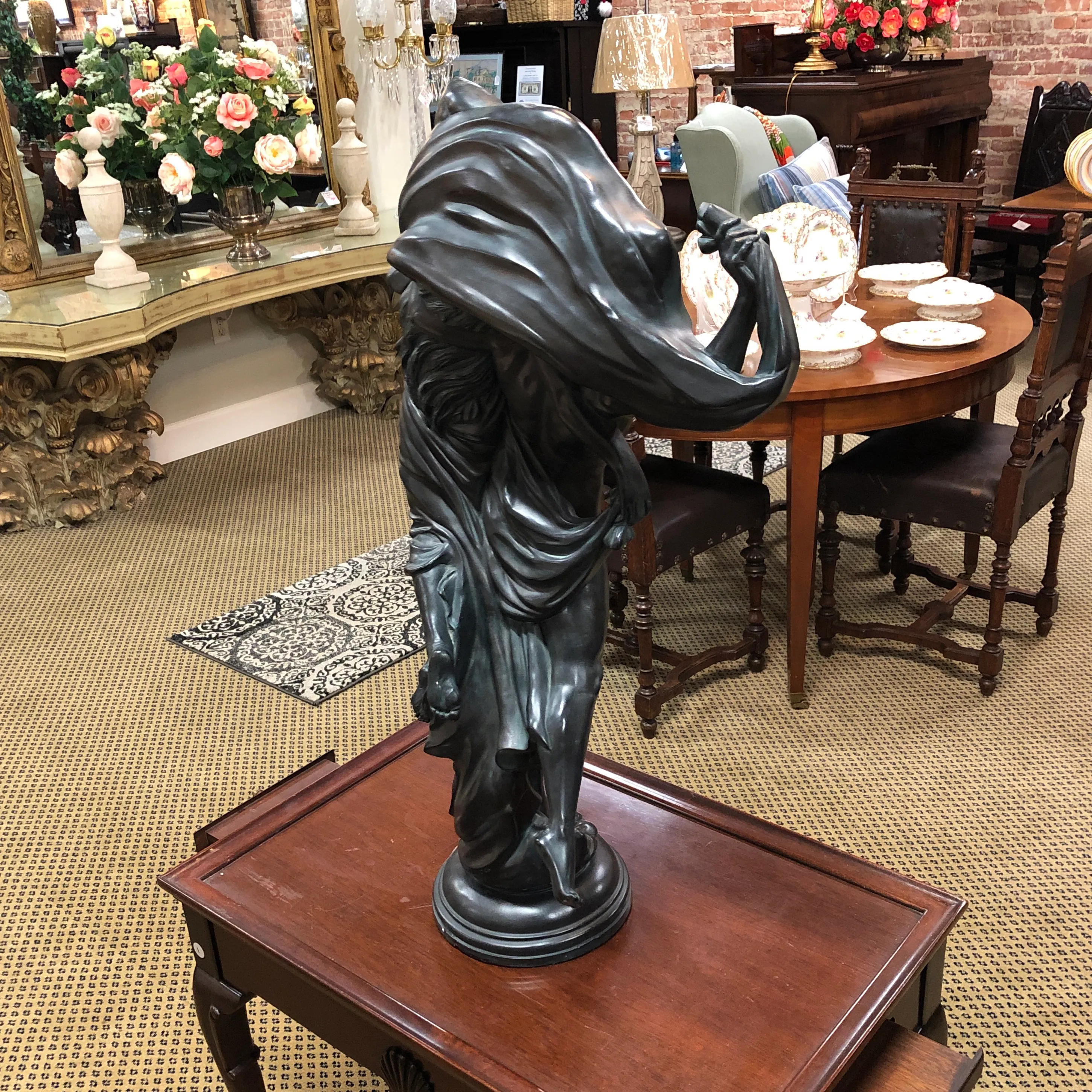 Statuette Reproduction Zéphyr Et Psyché - Résine Blanche - Art Classique - Neuf Dans Son Emballage