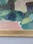 Textile Mid-Century Modern 'Hillside Houses' Vintage Swedish Semi-Abstract Landscape Oil Painting, Framed For Sale - Image 7 of 12