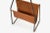 Brown Carl Auböck Brass and Leather Magazine Rack For Sale - Image 8 of 11