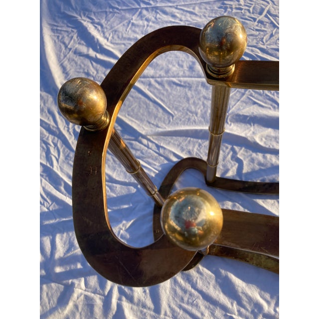 "Race Track" Coffee Table in Faux Bamboo From Mastercraft For Sale - Image 12 of 13