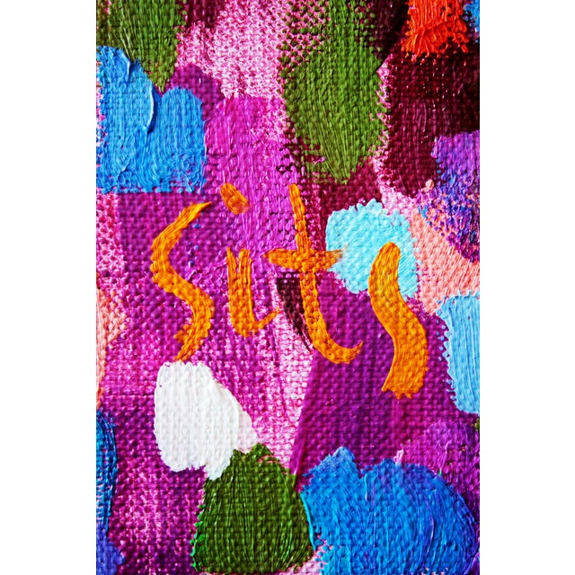 Red Artist Andrei Sitsko "Trees by the Water Iv" Modern Original Painting For Sale - Image 8 of 13