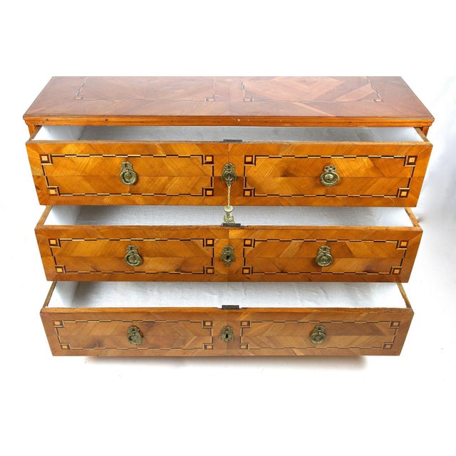 Josephinism Period Cherry Chest of Drawers, Austria, 1790 For Sale - Image 6 of 17