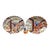 Ceramic Japanese Arita Imari Porcelain Scalloped Charger Plates, 1890s, Set of 2 For Sale - Image 7 of 8