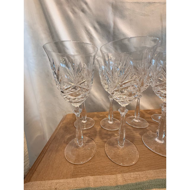 Crystal Wine Glasses Hampton Hall by Noritake Set of 10 For Sale In Jacksonville, FL - Image 6 of 14