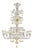 Ornate Murano Glass Chandelier with Refined Gold Trimming by Simoeng For Sale
