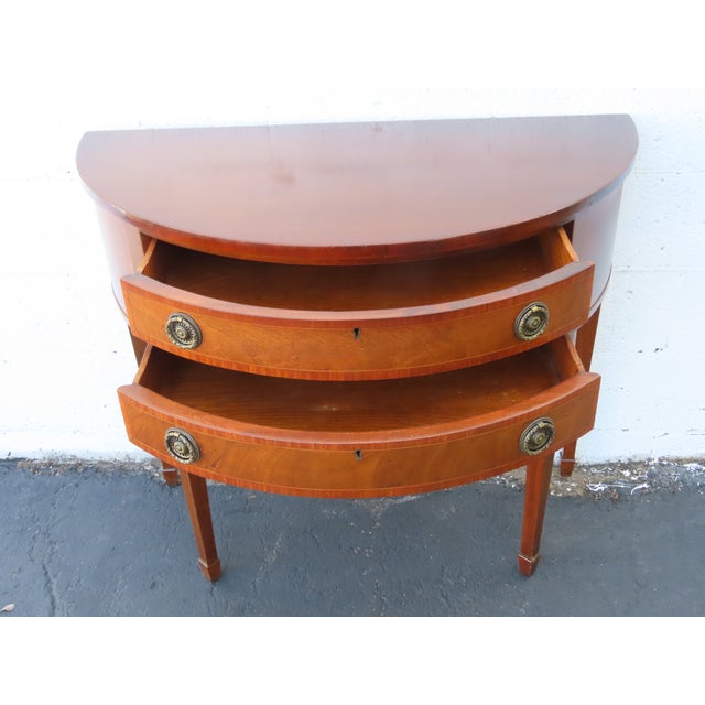 1940s Demilune Console Table Buffet Server 6562 For Sale In Miami - Image 6 of 18
