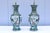 Chinese Porcelain Baluster Vase Table Lamps 19th-Century Famille Verte, a Pair For Sale - Image 11 of 17