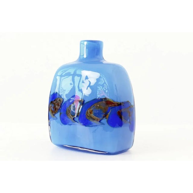 1970s German Glass Vase by Samuel Herman for Rosenthal, 1973 For Sale - Image 5 of 9