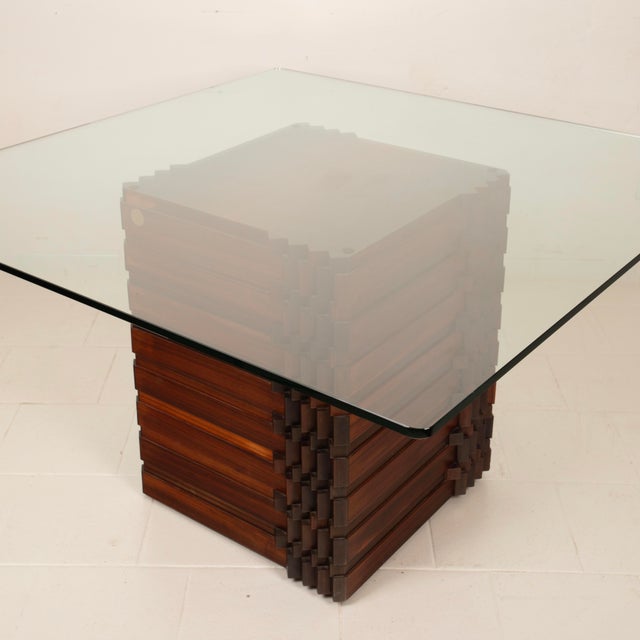 Brutalist Diamond Table Sculpture 99 by Luciano Frigerio for Frigerio Di Desio 1970 For Sale - Image 3 of 18