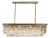Aloadecor 12-Light Modern Gold Fringe Crystal Chandelier for Dining Room With Crystal Accents For Sale